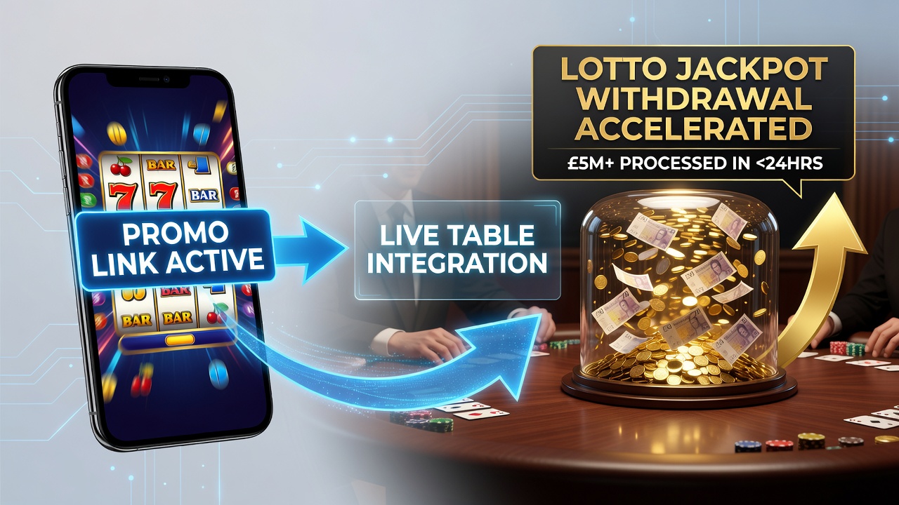 Mobile slots and live tables connected through promotional bonuses on a smartphone screen