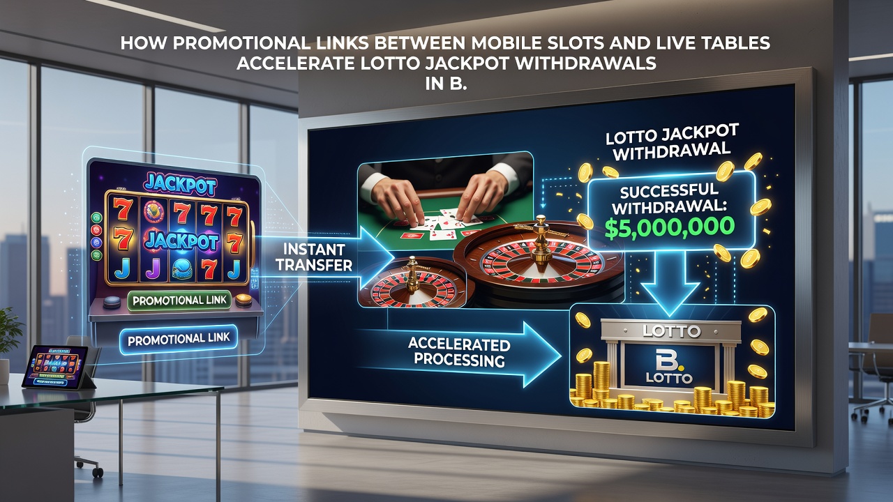 Live dealer table interface alongside lotto results on a mobile device