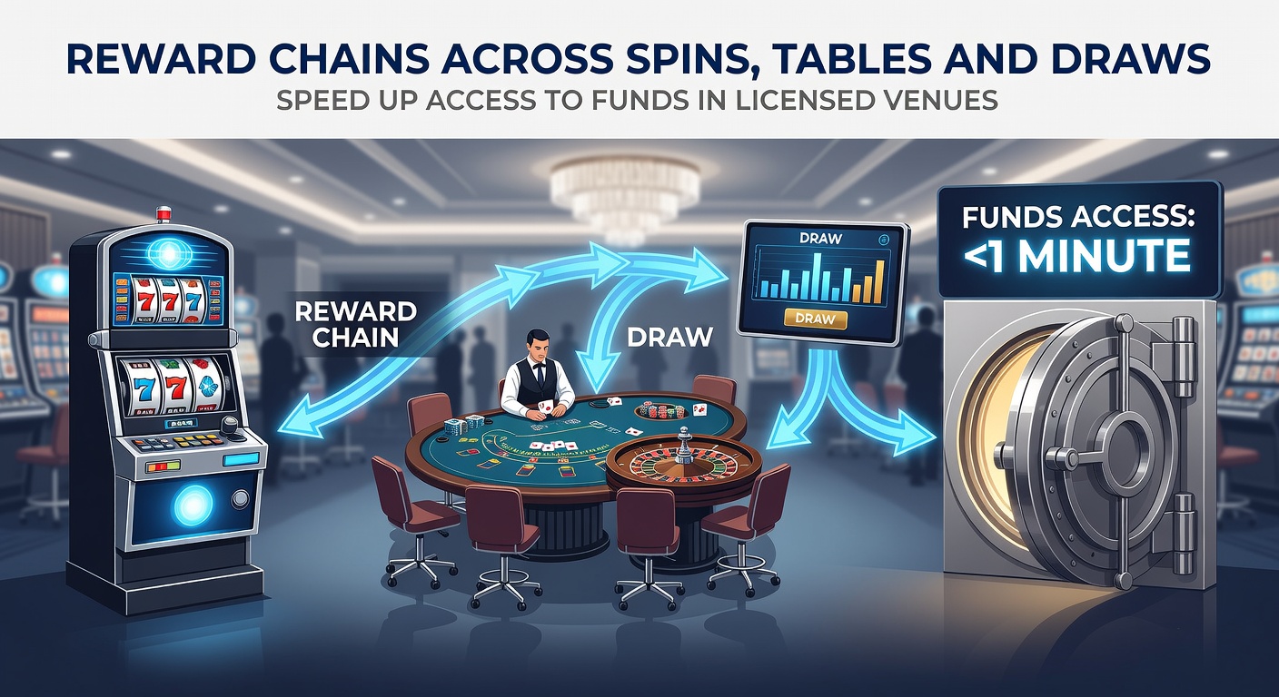 Diagram showing interconnected reward pathways between slot spins, table games, and lottery draws in a licensed casino environment