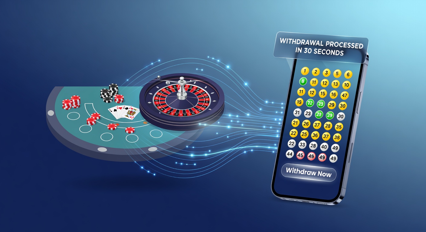 Mobile casino interface showing merged table game and lotto bonus elements on a smartphone screen