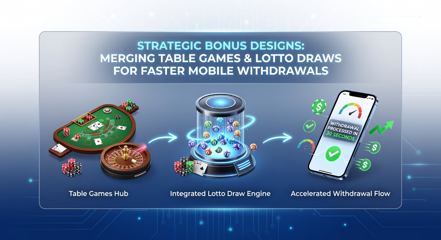 Smartphone displaying lotto draw results linked to table game bonuses in a casino app
