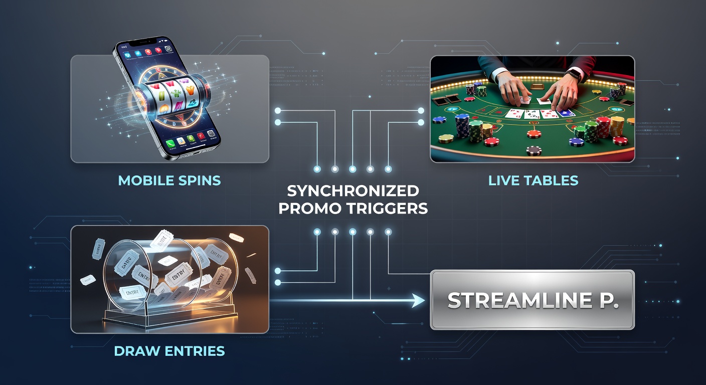 Diagram showing data flow from mobile spins through live tables and lottery draws into a single streamlined payout approval system